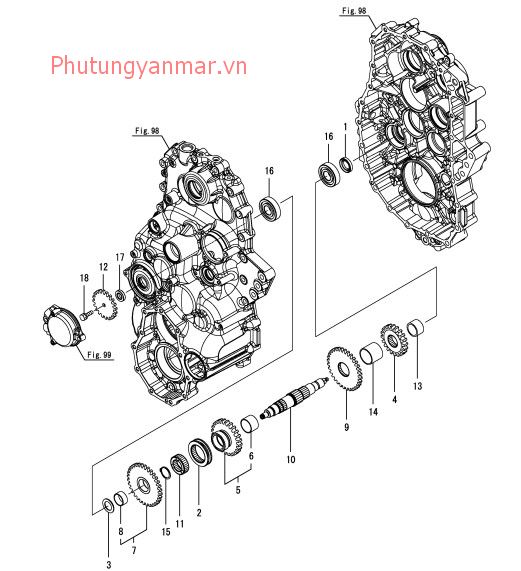 Trục truyền động di chuyển số 4